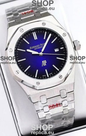 Audemars Piguet Royal Oak Jumbo Extra Thin Edition Watch in Blue Dial - 39MM in 904L Steel Case