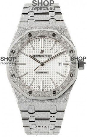 Audemars Piguet Royal Oak Frosted 37MM Self-Winding White Dial 1:1 Mirror Replica Watch