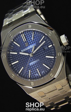 Audemars Piguet Royal Oak 41MM Blue Dial Steel Strap - 1:1 Mirror Ultimate Edition