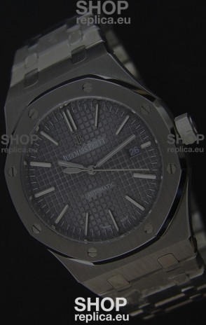 Audemars Piguet Royal Oak 41MM Grey Dial Steel Strap - 1:1 Mirror Ultimate Edition