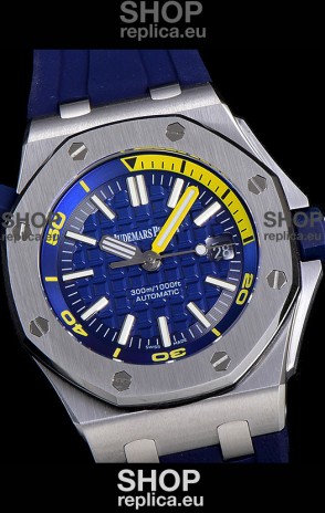 Audemars Piguet Royal Oak Diver Swiss Replica Watch Blue Dial 1:1 Quality 3120 Movement 904L Steel 