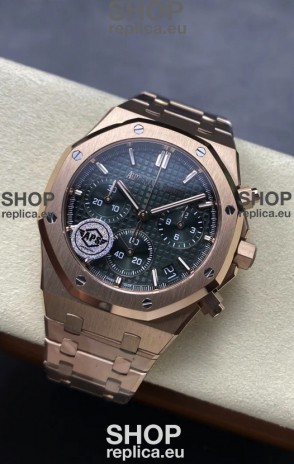 Audemars Piguet Royal Oak Super Clone - Green Dial Rose Gold Casing 41MM