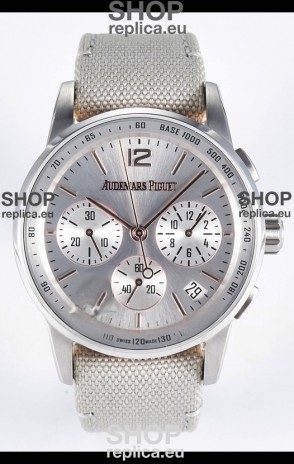 Audemars Piguet CODE 11.59 Chronograph Swiss Replica Watch in 904L Steel Silver Dial