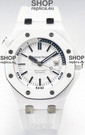 Audemars Piguet Royal Oak Offshore Ceramic Super Clone Watch White Dial Cal.3102 Movement
