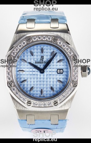 Audemars Piguet Royal Oak 33MM 904L Steel Quartz Blue Dial Swiss Replica Watch