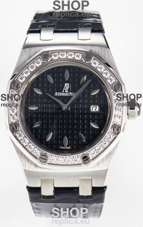 Audemars Piguet Royal Oak 33MM 904L Steel Quartz Black Dial Swiss Replica Watch