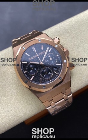 Audemars Piguet Royal Oak 50th Anniversary Super Clone - Rose Gold Casing Blue Dial in 41MM
