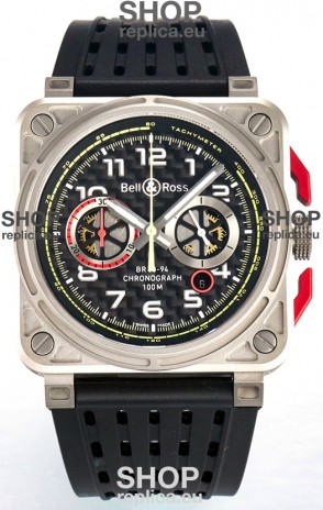 Bell & Ross BR03-94 Titanium Case Carbon Dial Chronograph 1:1 Mirror Replica Watch