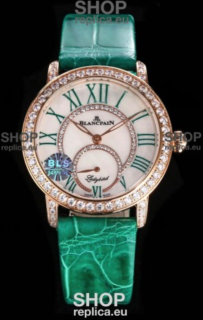 Blancpain Super Clone Lady Bird Colors Edition Watch in Rose Gold Casing