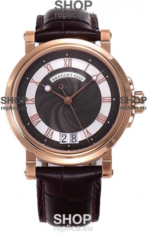 Breguet Marine Automatic Big Date 5817 Rose Gold Watch in Brown Dial 