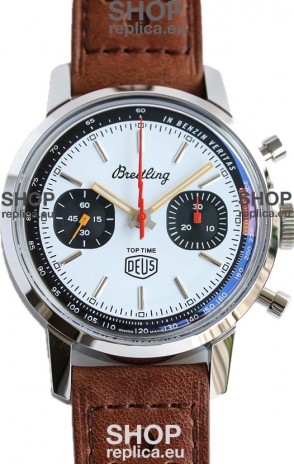 Breitling Top Time B01 Deus Edition Leather Strap 1:1 Mirror Swiss Replica Watch 