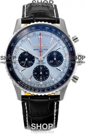 Breitling Navitimer B01 Chronograph 43 Blue Dial - 904L Steel Casing 1:1 Mirror Swiss Replica