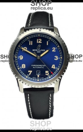 Breitling Navitimer Aviator 8 Automatic 41 Blue Dial 1:1 Mirror Swiss Replica Watch 