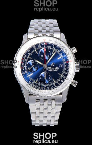 Breitling Navitimer 1 Chronograph 41MM Swiss Watch Blue Dial in 904L Steel - Steel Strap