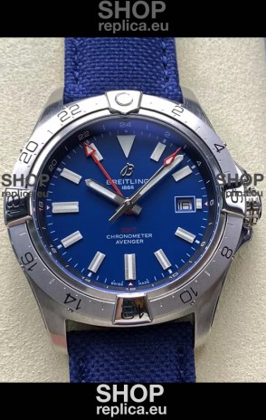 Breitling Avenger GMT Automatic 44 Swiss 1:1 Super Clone Replica Watch - Blue Dial 