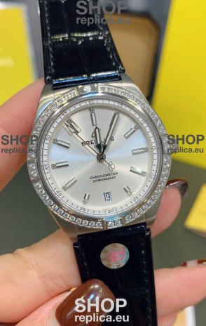 Breitling Chronomat Automatic 36MM 1:1 Mirror Swiss Replica Watch Steel Case
