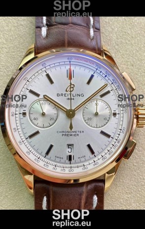 Breitling Premier B01 Chronograph 42 Edition Yellow Gold Casing - 1:1 Mirror Replica Watch