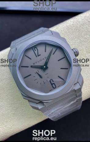 Bvlgari Octo Finissmo Edition 1:1 Mirror Replica Sandblasted Ceramic Casing