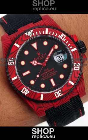 Rolex Submariner DiW Carbon Fiber Edition Swiss Replica Watch - 1:1 Mirror Replica