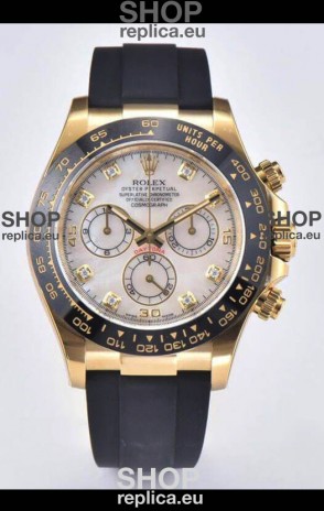 Rolex Cosmograph Daytona 116518LN-0037 Yellow Gold Original Cal.4130 Movement - 904L Steel Watch