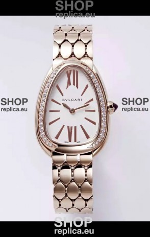 Bvlgari Serpenti Seduttori Edition in Rose Gold Casing Super Clone Watch