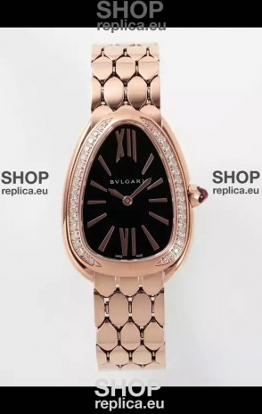 Bvlgari Serpenti Seduttori Edition in Rose Gold Casing Super Clone Watch