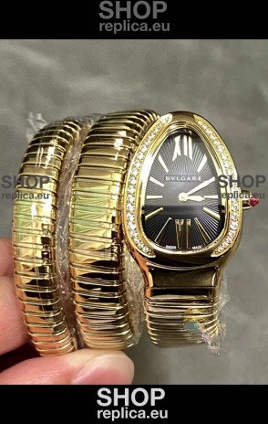 Bvlgari Serpenti Tubogas Double Spiral Rose Gold Super Clone Replica Watch