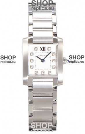 Cartier Tank Francaise Stainless Steel Swiss Quartz Replica Watch 25.70MM