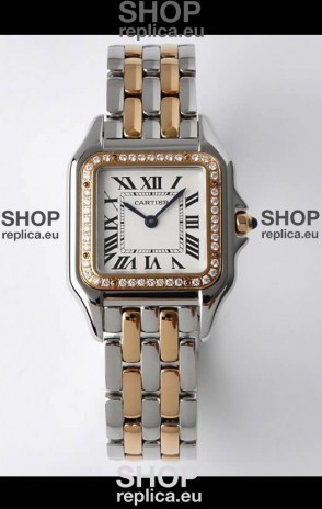 PANTHERE de Cartier Edition 27mm 1:1 Mirror Swiss Watch Rose Gold Two Tone Casing