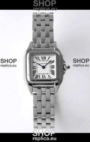Cartier PANTHERE Edition 22MM 1:1 Mirror Quality Swiss Replica Watch in White Dial - Diamonds Bezel