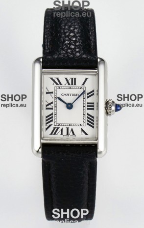 Tank Must Cartier Super Clone Edition 29MM Watch in Steel Casing White Dial 