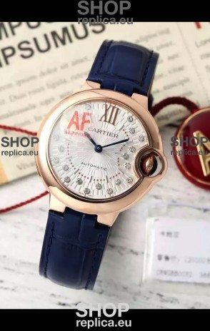 Ballon De Cartier Swiss Automatic 1:1 Mirror Quality 33MM in Rose Gold Plating
