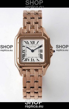 PANTHERE de Cartier Edition 27MM 1:1 Mirror Swiss Watch Rose Gold Casing