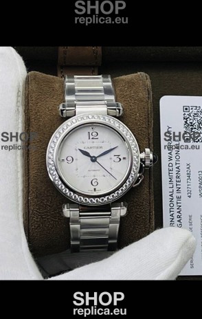 Pasha De Cartier Swiss Automatic 1:1 Mirror Quality 35MM Replica Watch 