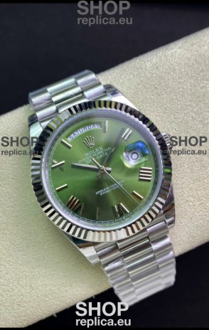 Rolex Day Date Presidential M228239-0033 904L Steel 40MM - Olive Green Dial 1:1 Mirror Quality Watch