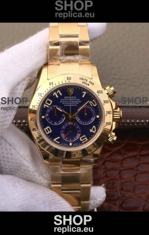 Rolex Cosmograph Daytona 116508 Yellow Gold Original Cal.4130 Movement - 904L Steel Watch