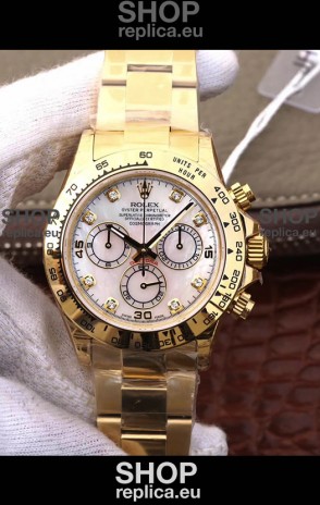 Rolex Cosmograph Daytona 116508 Yellow Gold Original Cal.4130 Movement - 904L Steel Watch