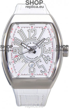 Franck Muller Vanguard Yachting V45 Stainless Steel Casing Rubber Clad Strap Swiss Replica Watch 