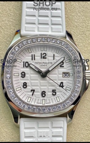 Patek Philippe Aquanaut LUCE 5072A-001 Quartz Swiss Replica Watch in White Dial 35MM