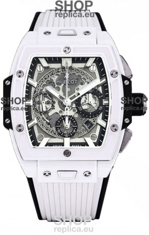 Hublot Spirit of Bang Edition Watch in White Ceramic Casing - 42MM Swiss Replica