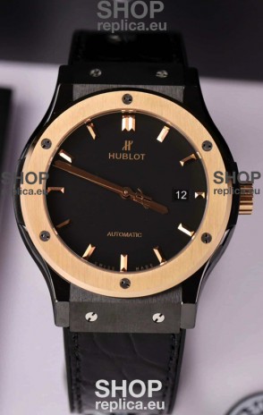 Hublot Classic Fusion Ceramic Casing Rose Gold Bezel Superclone Watch 42MM