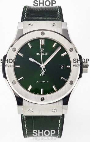 Hublot Super Clone Classic Fusion Titanium 42MM 1:1 Mirror Replica Watch Green Dial