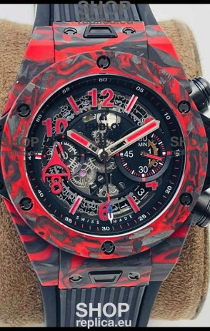 Hublot Big Bang Unico Red Carbon Las Vegas Boutique Edition Swiss Replica Watch 