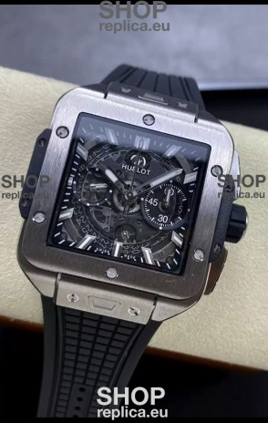 Hublot Square Bang Unico Titanium Chronograph Watch 1:1 Mirror Replica