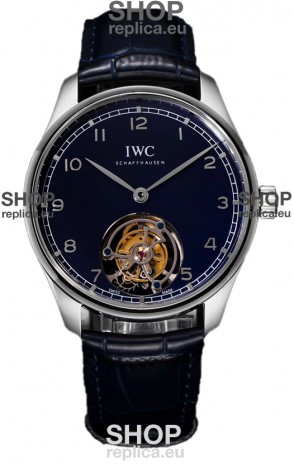 IWC Portugieser IW5458 Hand-Wound Genuine Tourbillon Steel Swiss Replica Watch 