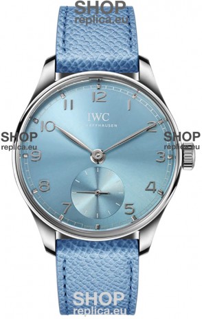 IWC Portugieser Automatic 40 IW358402 Blue Dial in White Gold 1:1 Mirror Replica Watch 