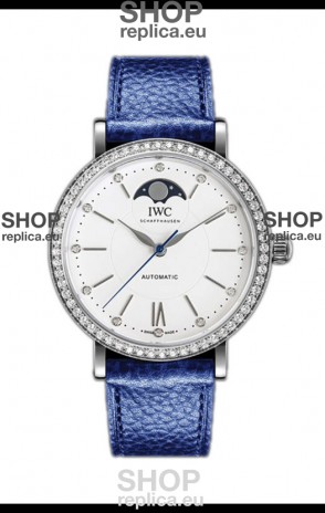 IWC Portofino IW659601 Automatic Moon Phase Steel Casing Watch in White Dial 37MM