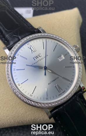 IWC Portofino Automatic 1:1 Mirror Quality Steel Dial 904L Steel Casing Swiss Replica Watch