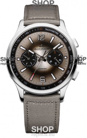 Jaeger LeCoultre Polaris Q902843J Chronograph Grey Dial Nylon Strap Swiss Replica Watch 