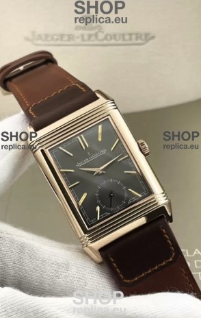 Jaeger-LeCoultre Reverso DuoFace Rose Gold Casing Watch in Swiss Automatic Movement